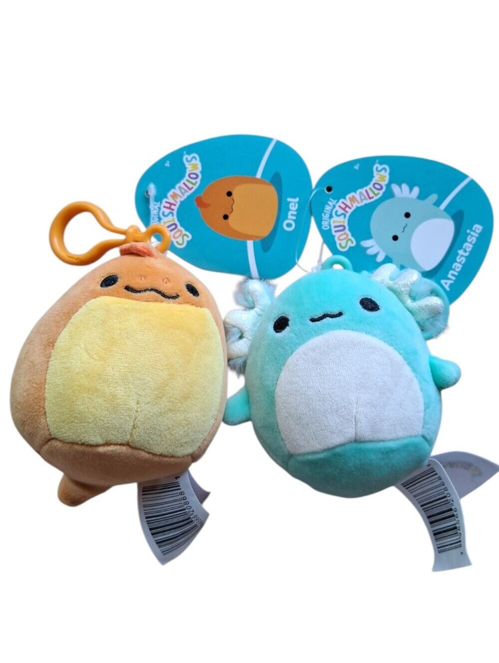 NWT Squishmallows Onel And Anastasia Clips